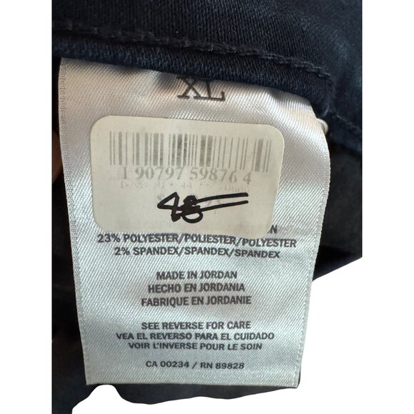 Style & Co Womens XL Ankle Pants Polyester Spandex Blend Black Slim Fit Stretchy - Picture 2 of 6